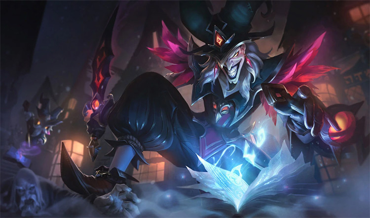 Arcanist Shaco Skin Splash Image from League of Legends