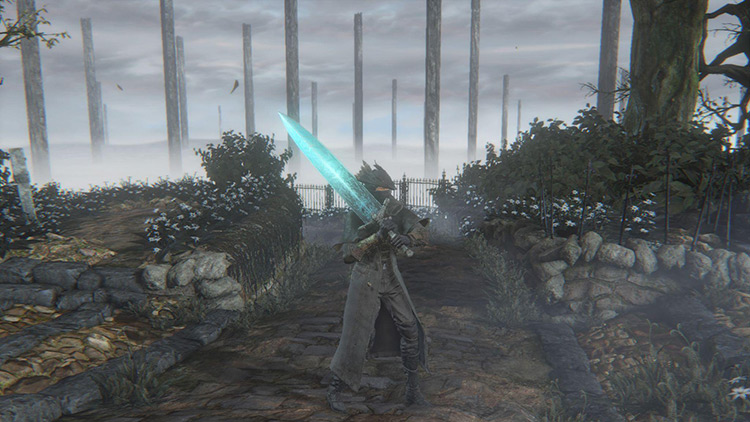 The Holy Moonlight Sword, a Strength/Arcane DLC weapon / Bloodborne