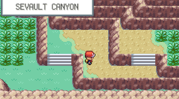 Sevault Canyon on Seven Island / Pokémon FireRed & LeafGreen