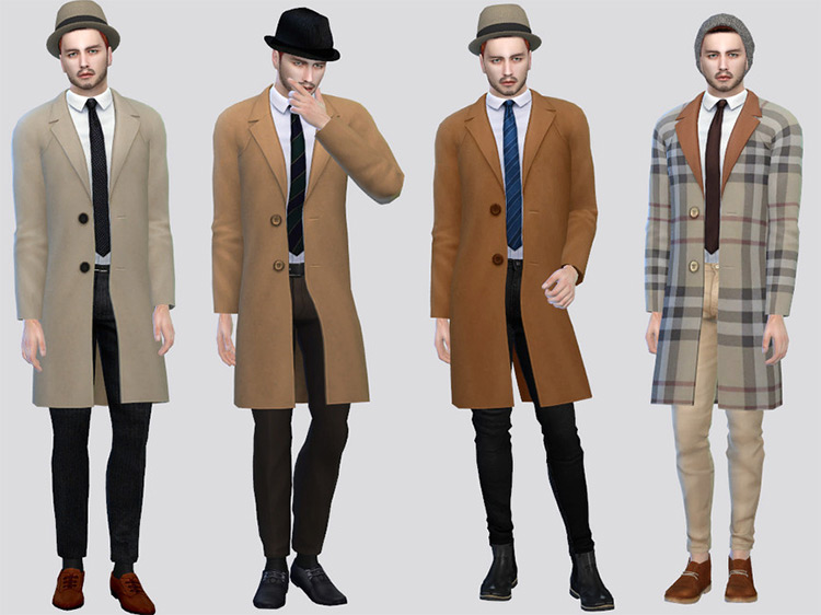 Trench Coat CC For The Sims 4  Girls   Guys    FandomSpot - 26