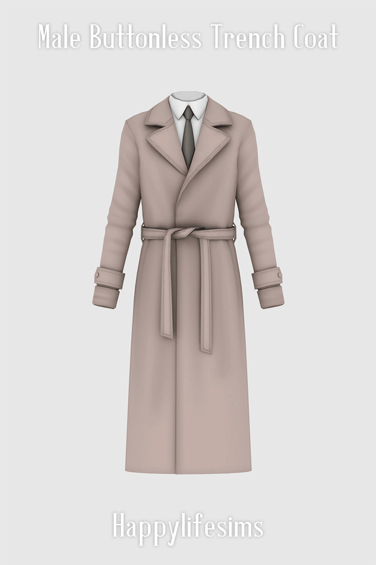 Trench Coat CC For The Sims 4  Girls   Guys    FandomSpot - 14