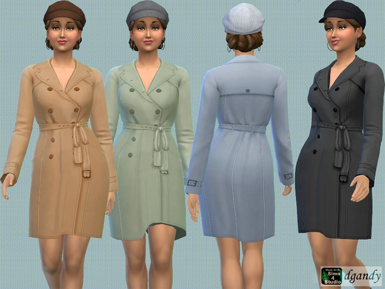 Trench Coat CC For The Sims 4  Girls   Guys    FandomSpot - 86