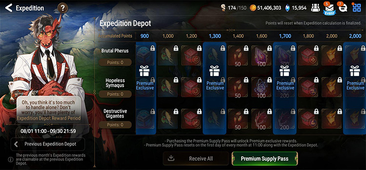 Expedition Screen / Epic Seven