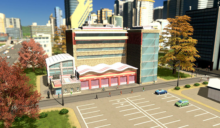 The Fire Station. Build cost: ₡60,000 / Cities: Skylines