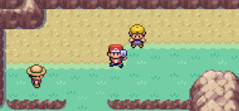 Using the VS Seeker around trainers in FireRed
