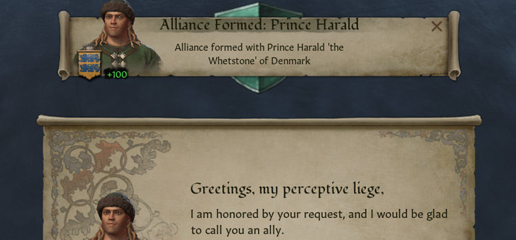 Forming an alliance in CK3