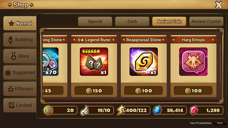 Ancient Coins are also very important / Summoners War