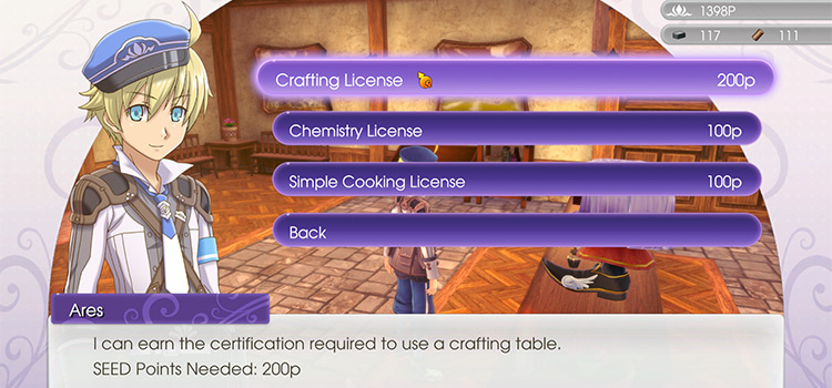 St Eliza Menu with Crafting License (RF5)