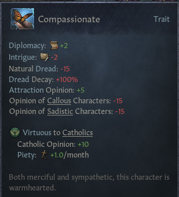 Compassionate / Crusader Kings III