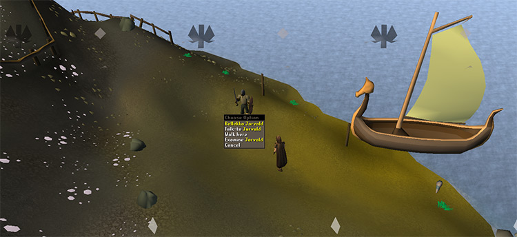 Taking the boat from Waterbirth island / OSRS