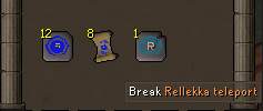 Creating a Rellekka house tab with scrolls of redirection / OSRS