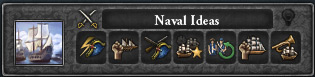 The Naval idea group. / EU4