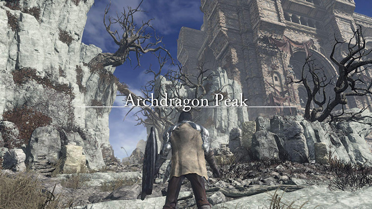 The entrance to Archdragon Peak / Dark Souls 3