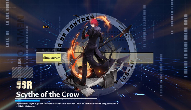 Rerolling for Scythe of the Crow (SSR Weapon Obtained) / Tower of Fantasy