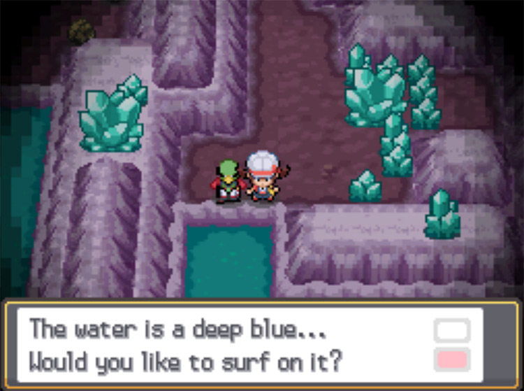 The next Surf spot in Cerulean Cave / Pokemon HGSS