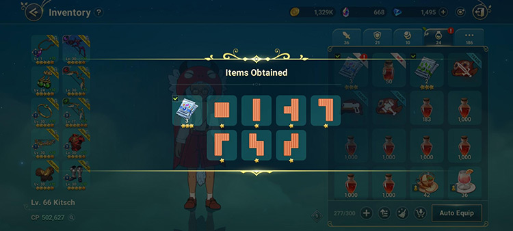 Items Obtained Prompt (Tetro Puzzle Pack & Pieces) / Ni No Kuni: Cross Worlds