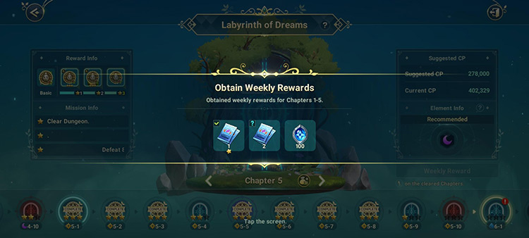 Labyrinth of Dreams (Weekly Rewards) / Ni No Kuni: Cross Worlds