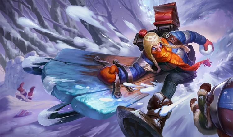 Snow Day Singed Skin Splash Image from League of Legends