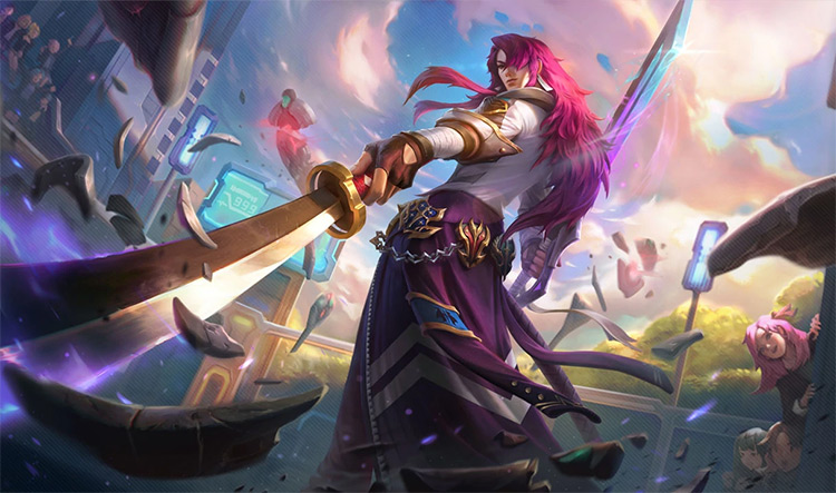 Battle Academia Yone Skin Splash Image from League of Legends