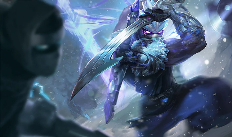 Frozen Shen Skin Splash Image from League of Legends