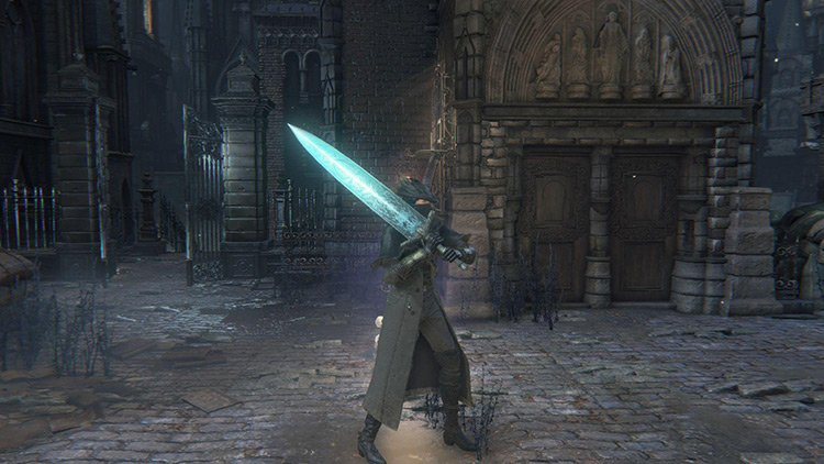 The Holy Moonlight Sword in its ultra-greatsword form / Bloodborne