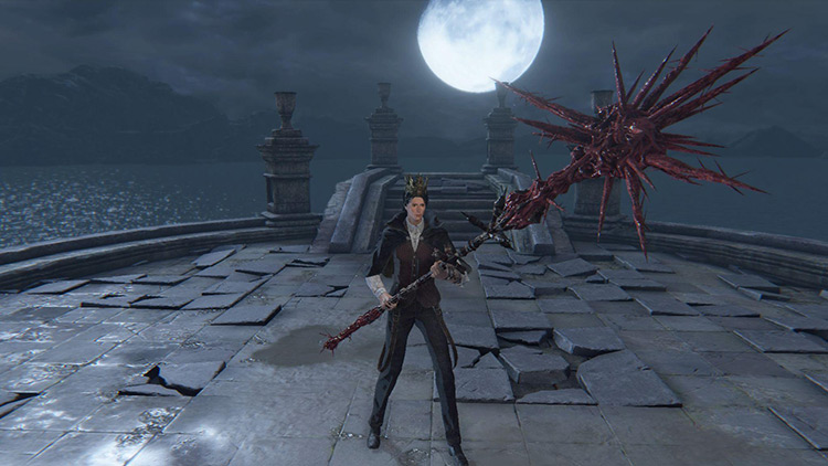 The Bloodletter in its giant mace form / Bloodborne