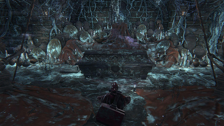 The coffin that holds the final Eye Rune / Bloodborne