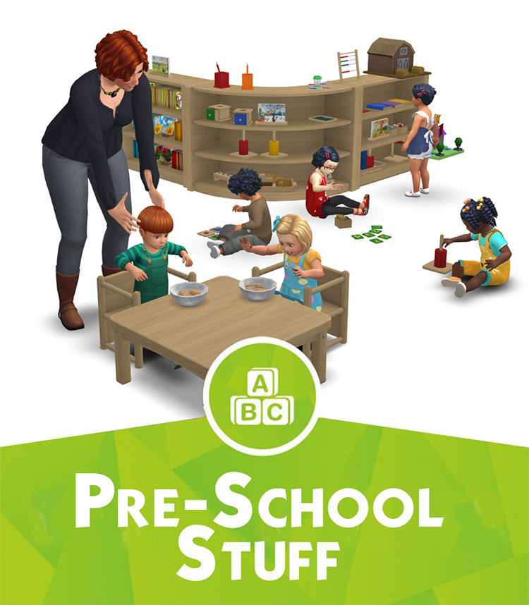 Pre-School Stuff by Around the Sims 4 / TS4 CC