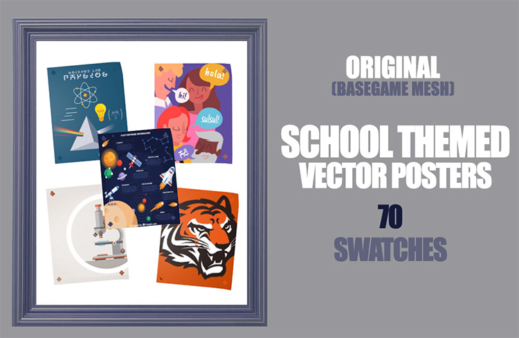 Sims 4 School Clutter CC  Pencils  Backpacks   More   FandomSpot - 16