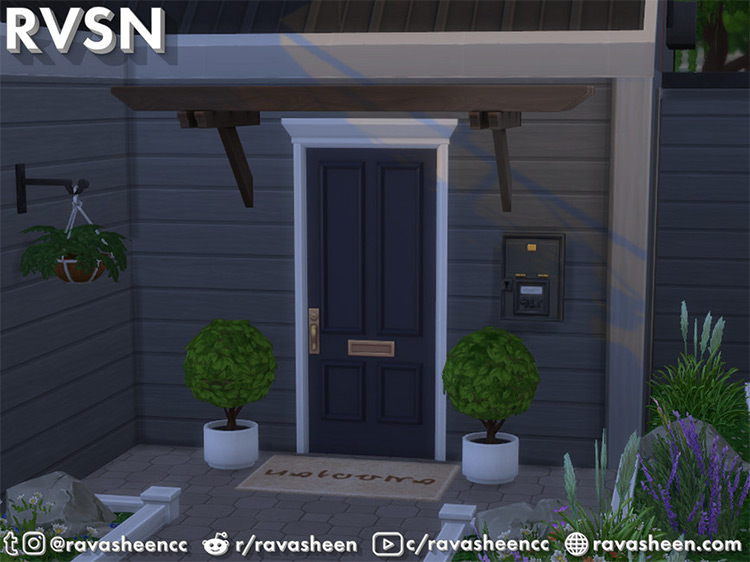 Shut The Front Door - Curb Appeal Set / Sims 4 CC