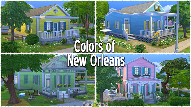 Colors of New Orleans Set / TS4 CC