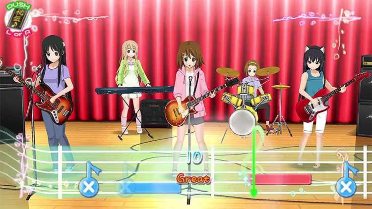 K-On! Houkago Live (JP) (2010) gameplay screenshot