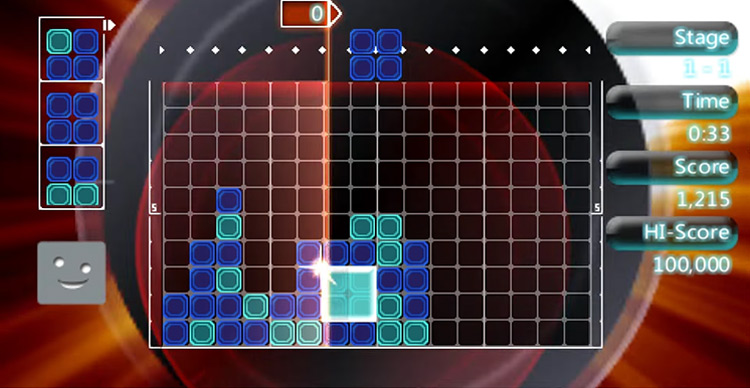 Lumines II (2006) gameplay screenshot