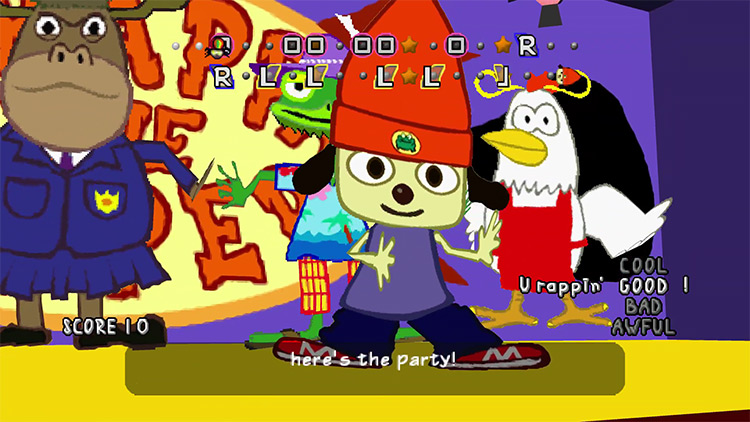 PaRappa the Rapper (2007) gameplay screenshot