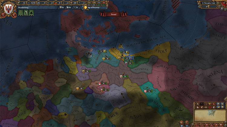 Brandenburg's start position / EU4