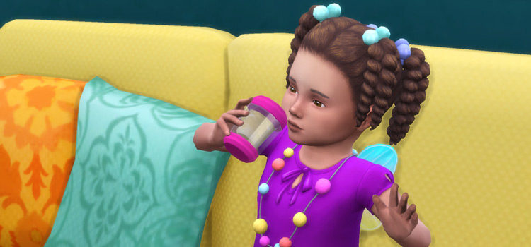 Toddler Sippy Cup CC (Functional) for The Sims 4
