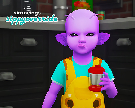Simbeings Sippy Cup Overrides / Sims 4 CC