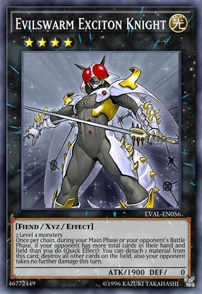 Evilswarm Exciton Knight YGO Card