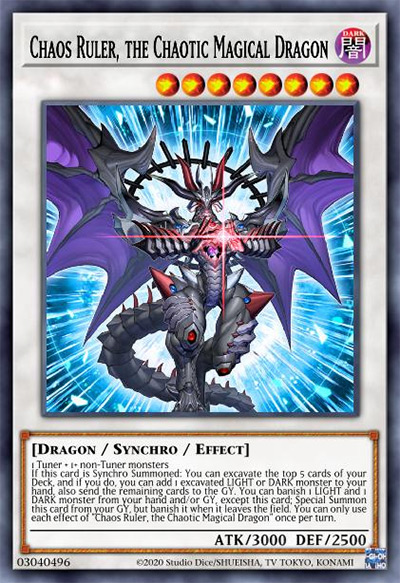 Chaos Ruler, the Chaotic Magical Dragon Yu-Gi-Oh Card