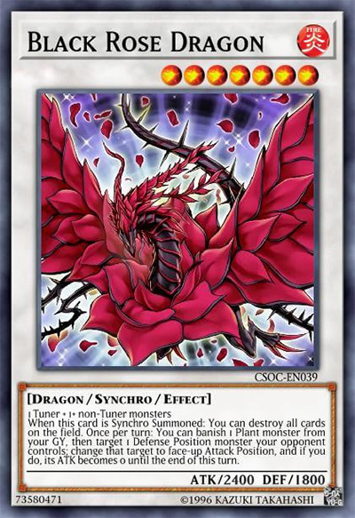 Black Rose Dragon YGO Card