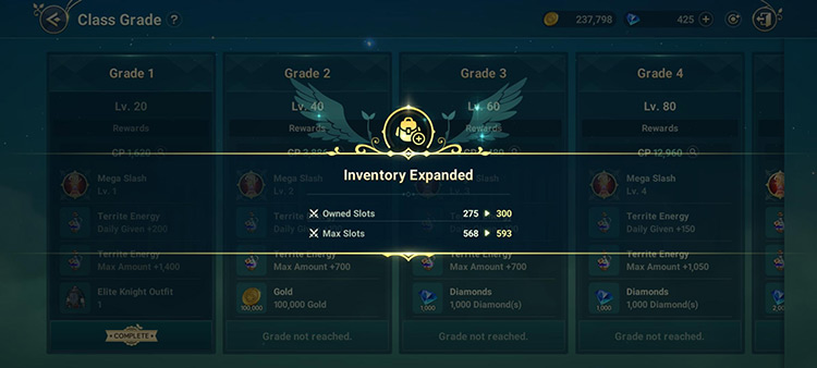 Inventory Space Expanded (275 > 300 Slots) / Ni No Kuni: Cross Worlds