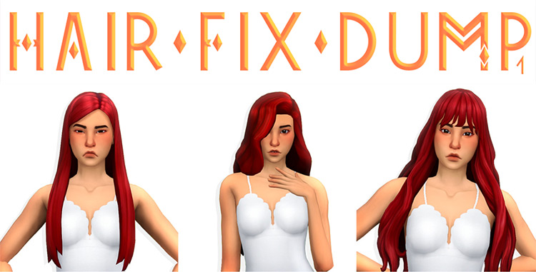 Hair Fix Dump: Enigma Hair / Sims 4 CC