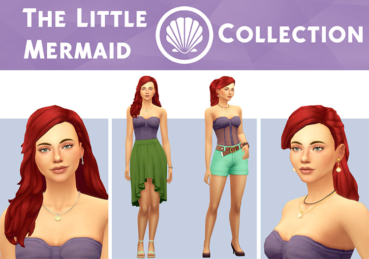 The Little Mermaid Collection / Sims 4 CC