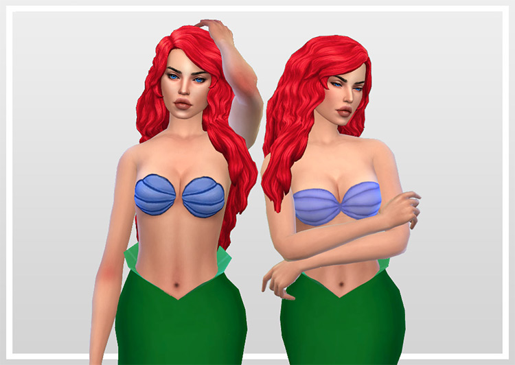 Mermaid Tops / Sims 4 CC