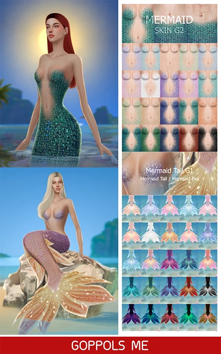 Mermaid Tail G1 / Sims 4 CC