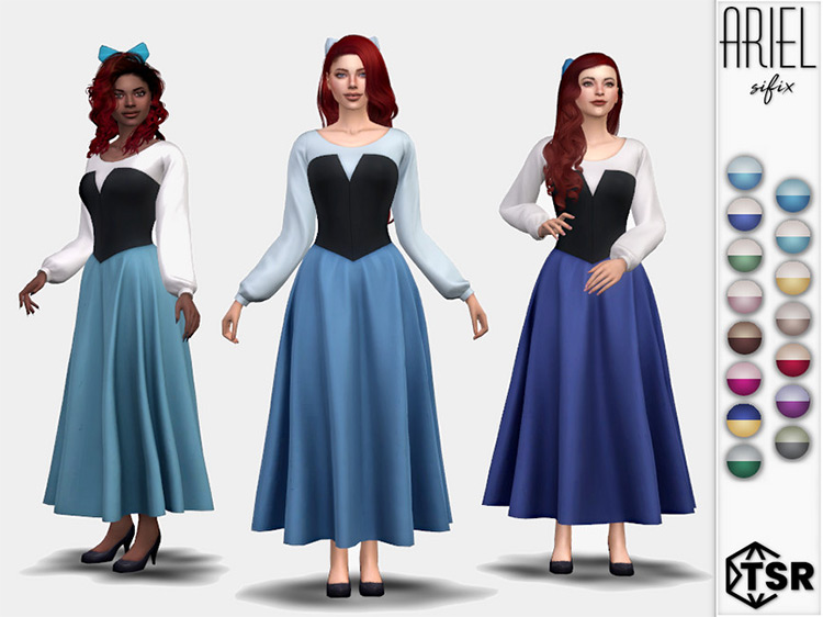 Ariel Dress / Sims 4 CC