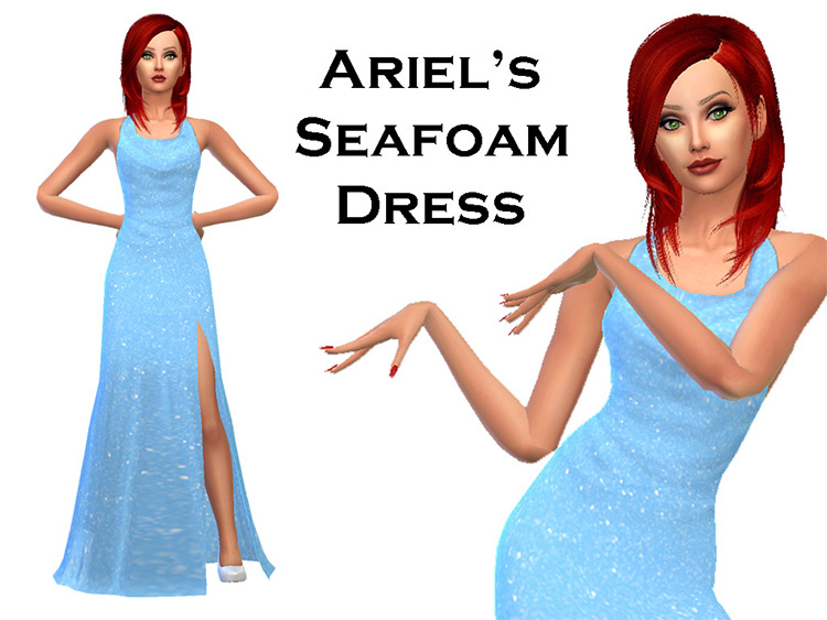 Ariel’s Seafoam Dress / Sims 4 CC