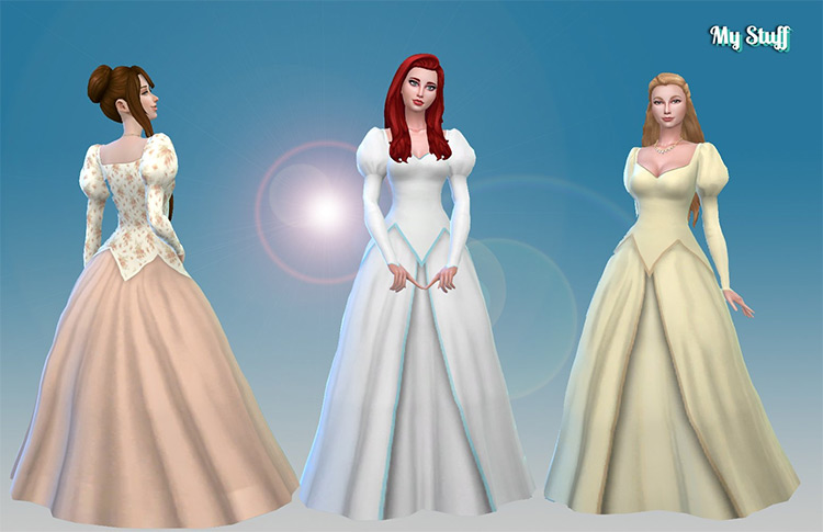 Ariel Wedding Dress / Sims 4 CC
