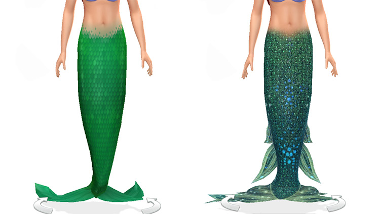 Ariel Tails by Merman Simmer and GoppolsMe / Sims 4 CC