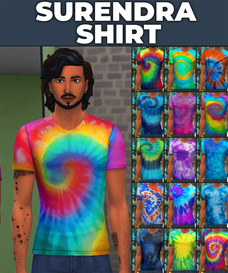 Sims 4 Tie Dye Clothes CC  Guys   Girls    FandomSpot - 48